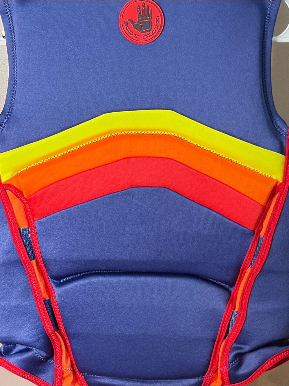 Body Glove- Kids Overboard Neoprene Life Vest - Navy with Yellow & Red Accents - Picture 16 of 16